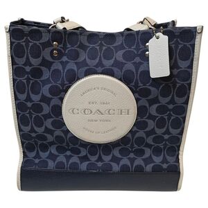 COACH C2823 TALL DEMPSEY CARRYALL SIGNATURE C W/VARSITY STRIPE & COACH PATCH